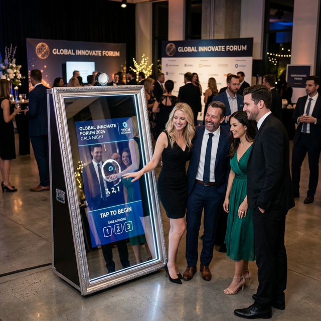 Corporate event photo booth